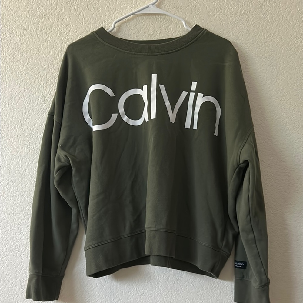 Calvin Klein Olive Green Sweatshirt